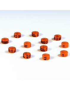 RSL ANILLA PLÁSTICO CERRADA DE AÑO PERIQUITOS - Ø 4MM (25 UNIDADES)