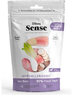 DIBAQ SENSE DOG SNACK HYPOALLERGENIC SEA BASS - 100 GR 100 GR - 2