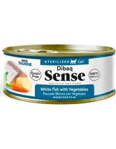 DIBAQ SENSE CAT GRAIN FREE ESTERILIZADO PESCADO BLANCO - 70 GR 70 GR - 2