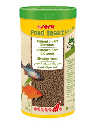 SERA POND INSECT NATURE - 1.000 ML (560 GR) 1.000 ML (560 GR) - 2