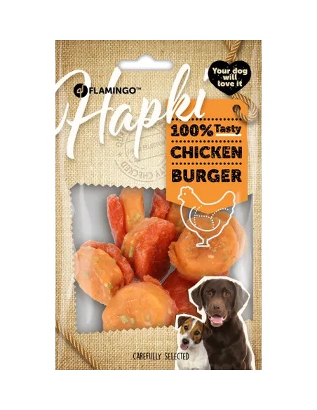 FLAMINGO GOLOSINA HAPKI BURGUER POLLO 8 UNIDADES - 85 GR 85 GR - 2
