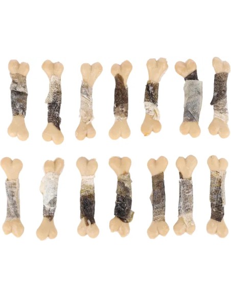 FLAMINGO GOLOSINA HAPKI HUESO CALCIO CON PIEL DE PESCADO - 85 GR 85 GR - 3