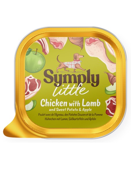 SYMPLY LITTLE PATÉ POLLO CON CORDERO FRESCOS PARA PERROS DE RAZA PEQUEÑA - 100 GR 100 GR - 2