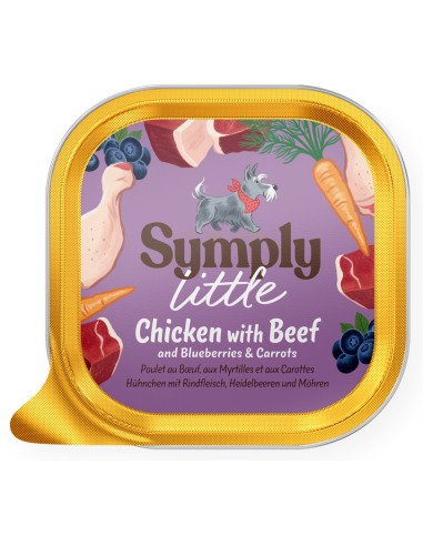 SYMPLY LITTLE PATÉ POLLO CON TERNERA FRESCOS PARA PERROS DE RAZA PEQUEÑA - 100 GR 100 GR - 2