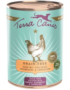 TERRA CANIS GRAIN FREE POLLO CON CHIRIVIA, MORA Y DIENTE DE LEÓN, SIN CEREALES - 400 GR 400 GR - 2