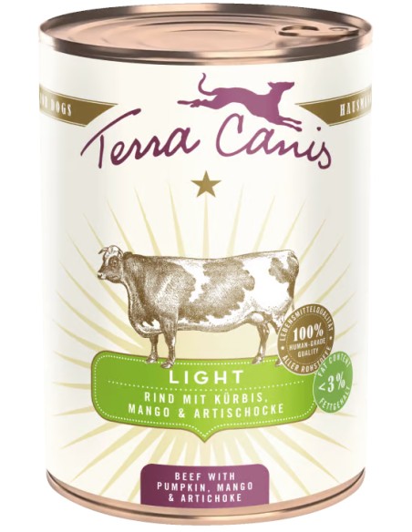 TERRA CANIS LIGHT LATA PARA PERROS BUEY CON CALABAZA, MANGO Y ALCACHOFA - 400 GR 400 GR - 2