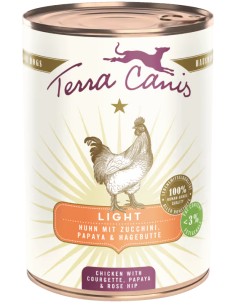 TERRA CANIS LIGHT LATA PARA PERROS POLLO CON CALABACÍN, PAPAYA Y ESCARAMUJO - 400 GR 400 GR - 2