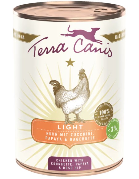 TERRA CANIS LIGHT LATA PARA PERROS POLLO CON CALABACÍN, PAPAYA Y ESCARAMUJO - 400 GR 400 GR - 2