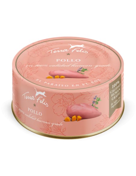 TERRA FELIS GRAIN FREE LATA DE POLLO - 80 GR 80 GR - 4