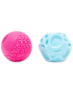 FRUBBA PACK 2 PELOTAS (IRREGULAR AZUL + DIAMANTE ROSA)