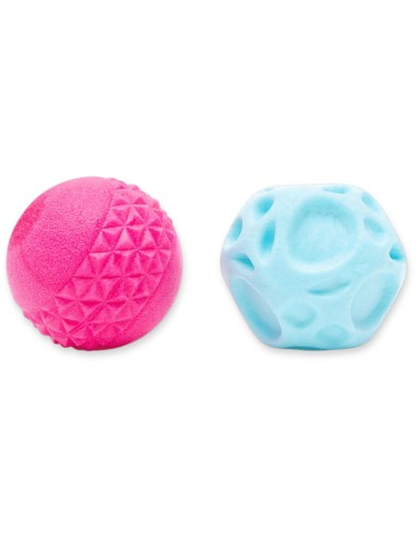 FRUBBA PACK 2 PELOTAS (IRREGULAR AZUL + DIAMANTE ROSA)