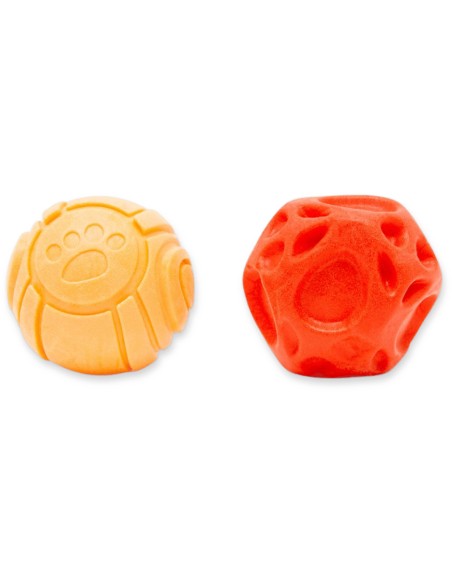 FRUBBA PACK 2 PELOTAS (IRREGULAR ROJA + PATITAS NARANJA)
