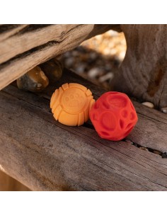 FRUBBA PACK 2 PELOTAS (IRREGULAR ROJA + PATITAS NARANJA) 2