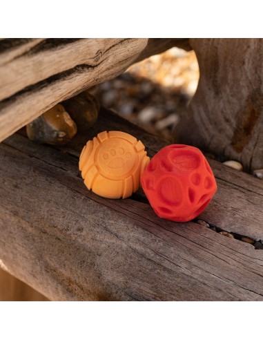 FRUBBA PACK 2 PELOTAS (IRREGULAR ROJA + PATITAS NARANJA)