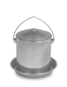 GAUN BEBEDERO CHAPA AVES DOBLE PARED 5 LITROS - 2