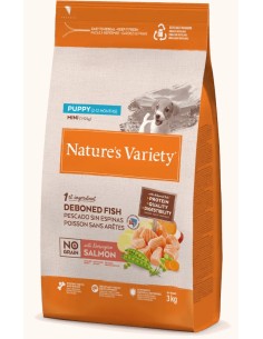 NATURES VARIETY NO GRAIN SALMON PARA CACHORROS PEQUEÑOS Y TOY 3 KG 1 5 KG 600 GR