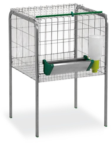 GAUN JAULA ENGORDE DE POLLOS 1 DEPARTAMENTO 65 X 79 X 98 CM - 2