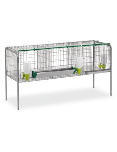 GAUN JAULA ENGORDE DE POLLOS 3 DEPARTAMENTOS 189 X 79 X 98 CM - 2