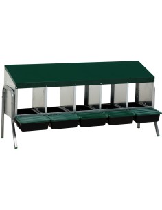 GAUN PONEDERO CON CUBETA Y PATAS - 5 DEPARTAMENTOS 