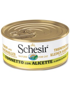 SCHESIR ATÚN CON ANCHOVETAS EN CALDO DE COCCIÓN PARA GATOS - 70 GR (14 UNIDADES) 14 X 70 GR - 2