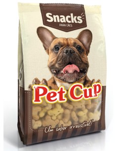 PET CUP SNACK GALLETAS PUPPY VAINILLA 10 KG 400 GR
