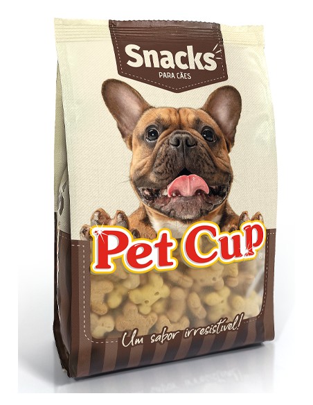 PET CUP SNACK GALLETAS PUPPY VAINILLA 10 KG 400 GR