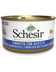 SCHESIR ATÚN CON ANCHOVETAS EN AGUA DE COCCIÓN PARA GATOS - 85 GR (14 UNIDADES) 14 X 85 GR - 2