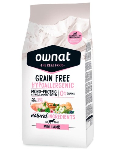 OWNAT HYPO GRAIN FREE MINI LAMB 1 KG 3 KG