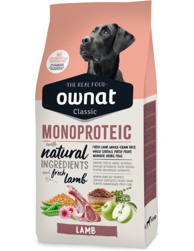 OWNAT CLASSIC MONOPROTEICO LAMB 4 KG 12 KG