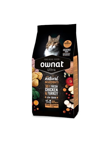 OWNAT ULTRA CAT MATURE STERILIZED 400 GR 1 5 KG 3 KG 8 KG