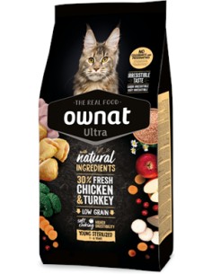 OWNAT ULTRA CAT YOUNG STERILIZED 400 GR 1 5 KG 3 KG 8 KG