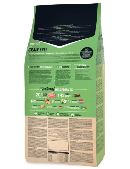 OWNAT JUST GRAIN FREE LIGHT 3 KG 14 KG - 3