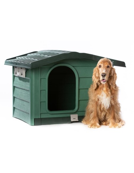 BAMA PET CASETA BUNGALOW VERDE M (89 X 75 X 62 CM) L (110 X 94 X 77 CM)