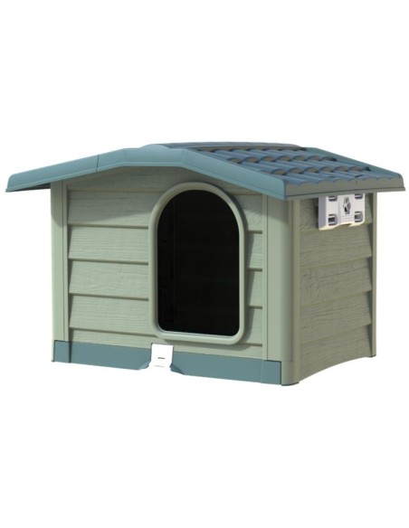 BAMA PET CASETA BUNGALOW VERDE M (89 X 75 X 62 CM) L (110 X 94 X 77 CM)