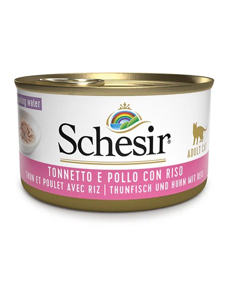 SCHESIR ATÚN CON POLLO Y ARROZ EN AGUA DE COCCIÓN PARA GATOS - 85 GR (14 UNIDADES) 14 X 85 GR - 2