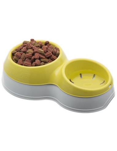 BAMA PET COMEDERO DOBLE CIOTOLOTTO 33 X 20 X 9 CM 44 X 27 X 12 CM