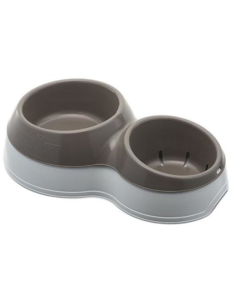 BAMA PET COMEDERO DOBLE CIOTOLOTTO 33 X 20 X 9 CM 44 X 27 X 12 CM