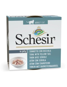 SCHESIR ATÚN Y SERIOLA EN GELATINA PARA GATOS (14 UNIDADES) - 14 X 85 GR 14 X 85 GR - 2