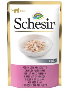 SCHESIR POLLO CON JAMÓN EN GELATINA PARA GATOS - 85 GR (20 UNIDADES) 20 X 85 GR - 3