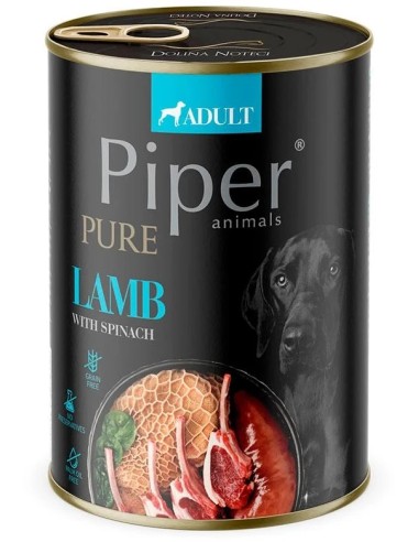 PIPER PURE PLATINUM LAMB CORDERO MONOPPROTEICO PARA PERROS - 400 GR