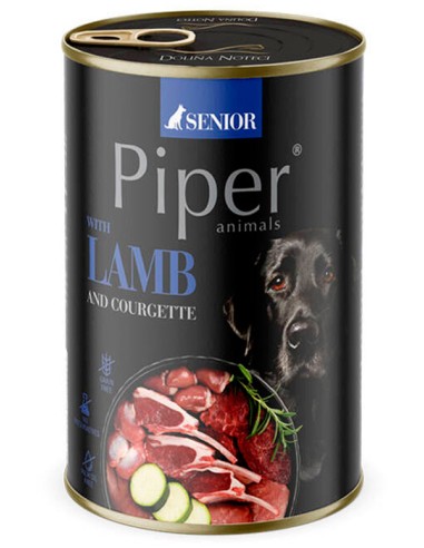 PIPER SENIOR LAMB CORDERO Y CALABAZÍN PARA PERROS SENIOR - 400 GR