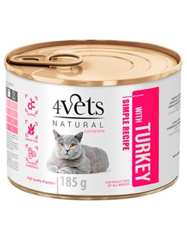 PIPER 4VETS CAT TURKEY PAVO PARA GATOS - 185 GR