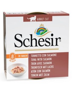 SCHESIR ATÚN CON SALMON EN SALSA PARA GATOS - 70 GR (14 UNIDADES) 14 X 70 GR - 2