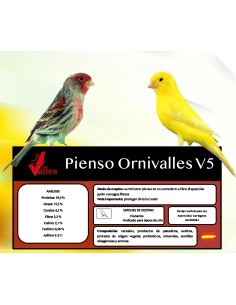 ORNIVALLES PIENSO V5 PARA CANARIOS 5 KG