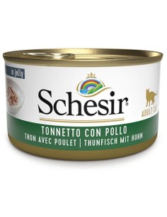 SCHESIR ATÚN CON POLLO EN GELATINA PARA GATOS - 85 GR (14 UNIDADES) 14 X 85 GR - 2