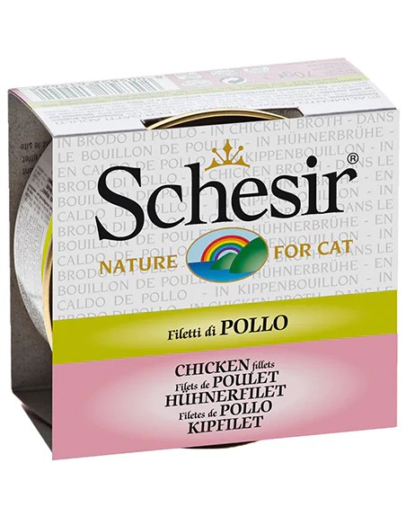 SCHESIR POLLO EN CALDO DE COCCIÓN PARA GATOS (14 UNIDADES) - 14 X 70 GR 14 X 70 GR - 2