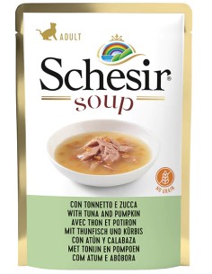 SCHESIR SOPA DE ATÚN SALVAJE Y CALABAZA PARA GATOS (20 UNIDADES) - 20 X 85 GR 20 X 85 GR - 2
