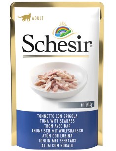 SCHESIR ATÚN Y LUBINA EN GELATINA PARA GATOS (20 UNIDADES) - 20 X 85 GR 20 X 85 GR - 2