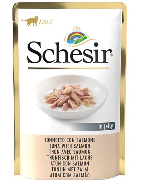 SCHESIR ATÚN Y SALMÓN EN GELATINA PARA GATOS (20 UNIDADES) - 20 X 85 GR 20 X 85 GR - 2