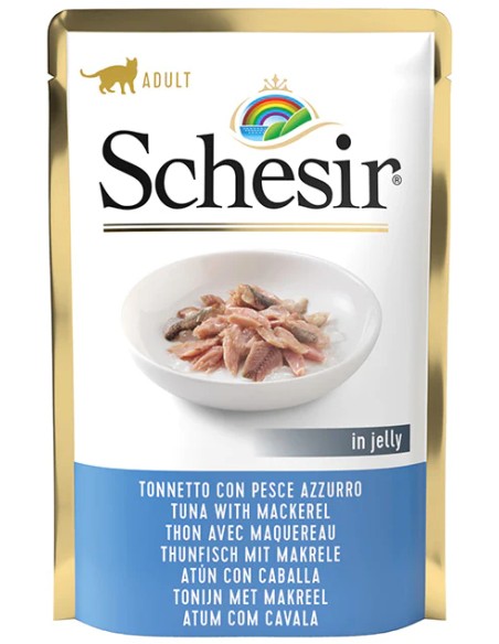 SCHESIR ATÚN Y CABALLA EN GELATINA PARA GATOS (20 UNIDADES) - 20 X 85 GR 20 X 85 GR - 2